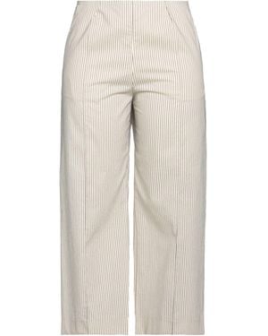 Sonia Rykiel Ivory Trousers Cotton - Natural