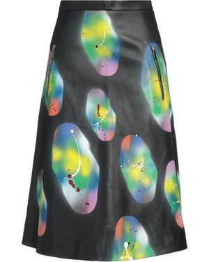 Christopher Kane Midi Skirt Leather - Black