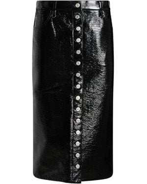 Courreges Midi Skirt - Black