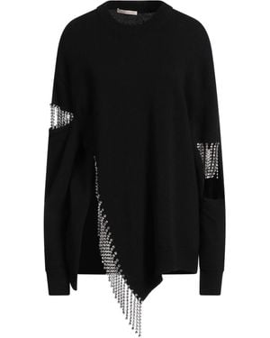 Christopher Kane Sweater Virgin Wool, Glass, Metal - Black