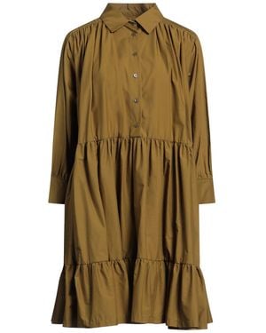 SOLOTRE Mini Dress Cotton - Green