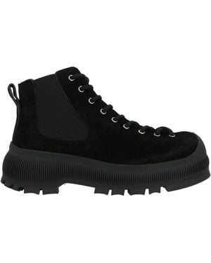 Jil Sander Botines De Caña Alta - Negro