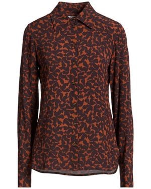Ottod'Ame Caring Dark Shirt Viscose - Brown