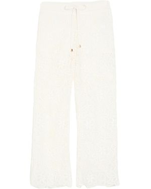 ERMANNO FIRENZE Pants Cotton, Acrylic - White