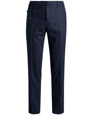 Berwich Midnight Pants Virgin Wool - Blue