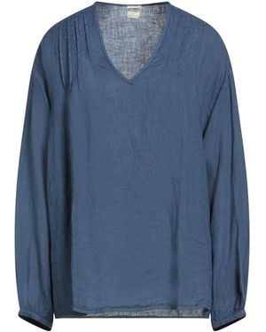 Massimo Alba Top Linen - Blue