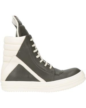 Rick Owens Dark Sneakers Leather - Green
