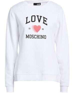 Love Moschino Sweatshirt Cotton, Polyester - White