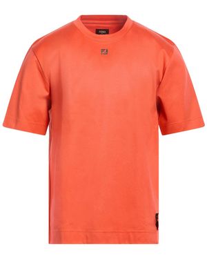 Fendi T-Shirt Cotton - Orange