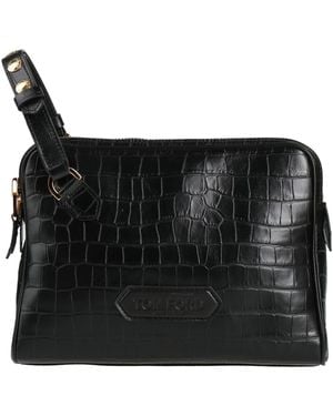 Tom Ford Handbag Calfskin, Brass - Black