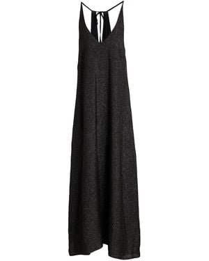120% Lino Maxi Dresses - Black