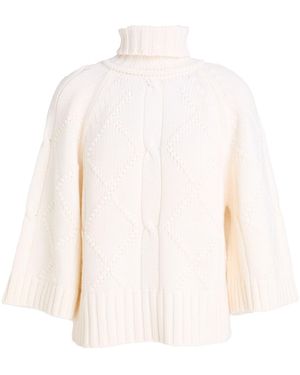 Anneclaire Turtleneck Wool, Cashmere - White