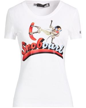 Love Moschino T-Shirt Cotton, Elastane - White