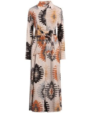 813 Ottotredici Maxi Dress Cotton, Elastane - Natural