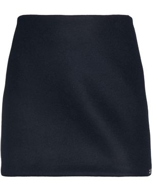 Sportmax Midnight Mini Skirt Virgin Wool - Blue