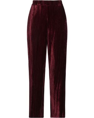 LOU LOU BELLE VILLE PARIS Pants Polyester - Red