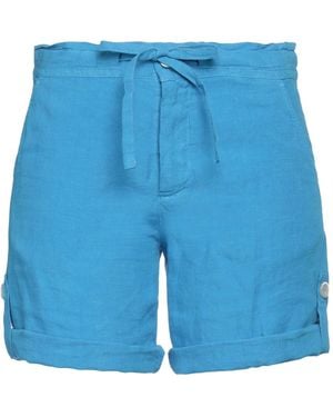120% Lino Shorts & Bermuda Shorts - Blue