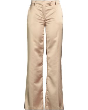 DOUBLE C Pants Polyester, Elastane - Natural