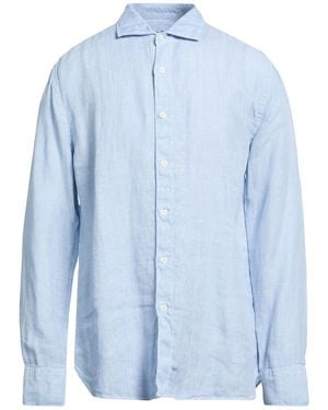 120% Lino Camicia - Blu