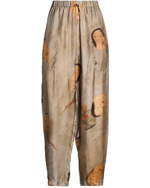 Uma Wang Pants Viscose, Cupro - Natural