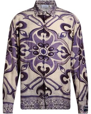 FAMILY FIRST Shirt Ramie, Polyamide - Blue