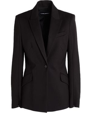 KARL LAGERFELD Blazer Viscose, Polyamide, Elastane - Black