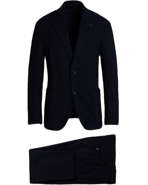 Lardini Midnight Suit Polyester, Viscose, Elastane - Blue