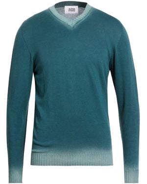 Alpha Studio Pullover - Bleu