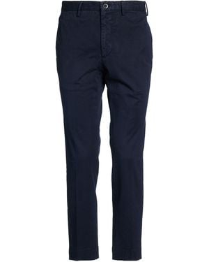 Incotex By Slowear Midnight Trousers Cotton, Elastane - Blue