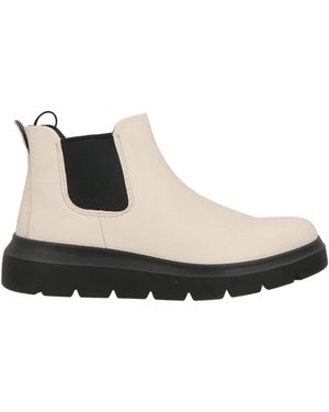 Ecco Ivory Ankle Boots Leather - White