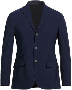 Eleventy Blazer Wool, Elastane - Blue