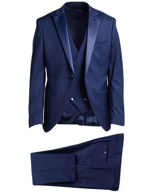 Brando Suit Virgin Wool, Elastane - Blue