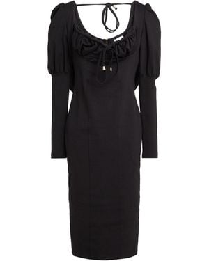 REVISE CONCEPT Midi Dress Viscose, Polyamide, Elastane - Black