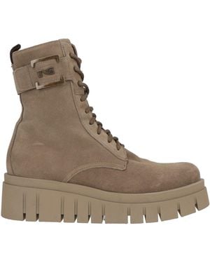 Nero Giardini Taupe Ankle Boots Leather - Brown