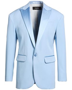 DSquared² Sky Blazer Virgin Wool, Silk - Blue
