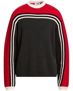 MSGM Charcoal Jumper Wool, Polyamide - Black