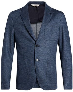 Paoloni Blazer Virgin Wool, Cotton - Blue