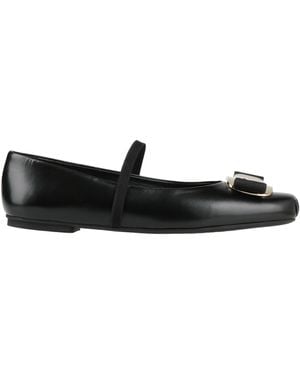 Ferragamo Ballet Flats - Black