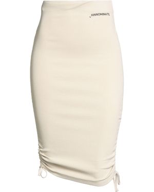 hinnominate Midi Skirt Cotton, Elastane - White