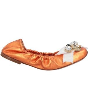 Casadei Ballet Flats - Orange