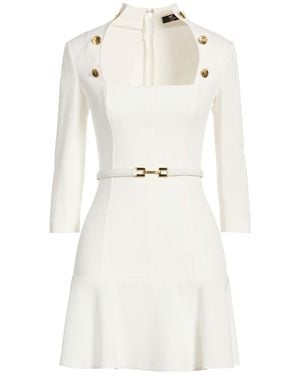Elisabetta Franchi Mini Dresses - White