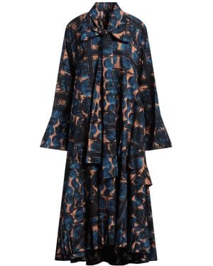 ODEEH Midi Dress Cotton - Blue