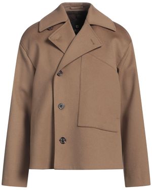 Lardini Camel Coat Wool - Brown