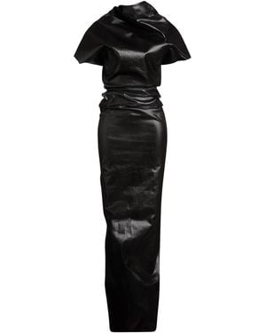Rick Owens Maxi Dress Cotton, Elastomultiester, Rubber - Black