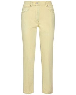Peserico Pastel Jeans Cotton, Elastane - Yellow