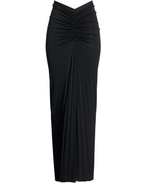 Rick Owens Maxi Skirt Viscose - Black