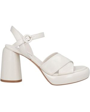 Halmanera Ivory Sandals Leather - White