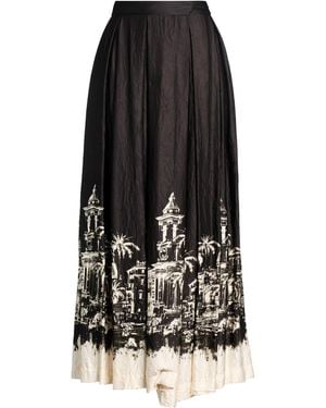 Shirtaporter Maxi Skirt Viscose - Black