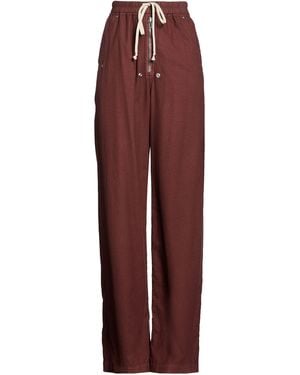 Rick Owens Pants Cotton - Red