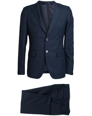 Brunello Cucinelli Midnight Suit Cashmere, Silk - Blue